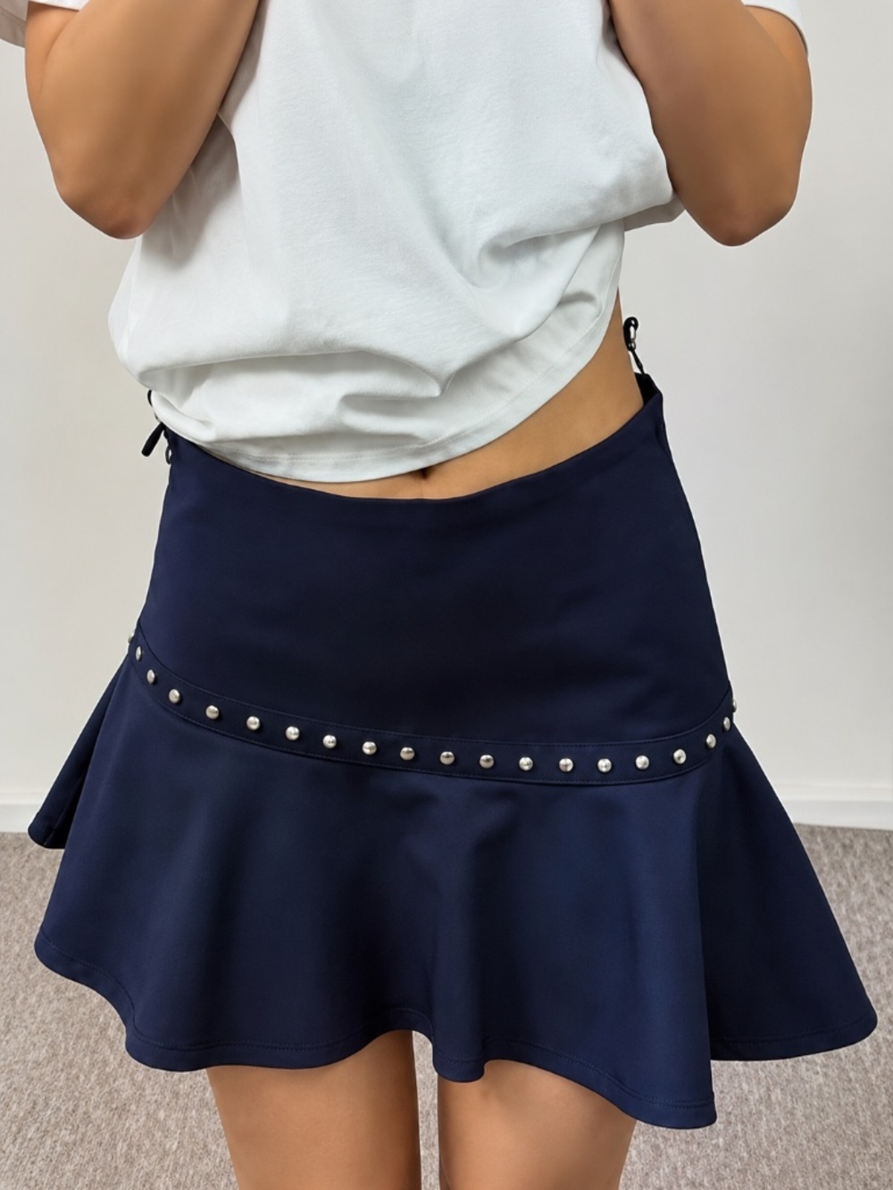 NEW ZARA Dark Blue Skirt
